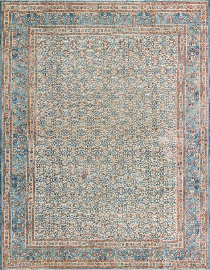 Detail image of 8' 5 x 11' Hand Knotted Mood Persian Wool Rug