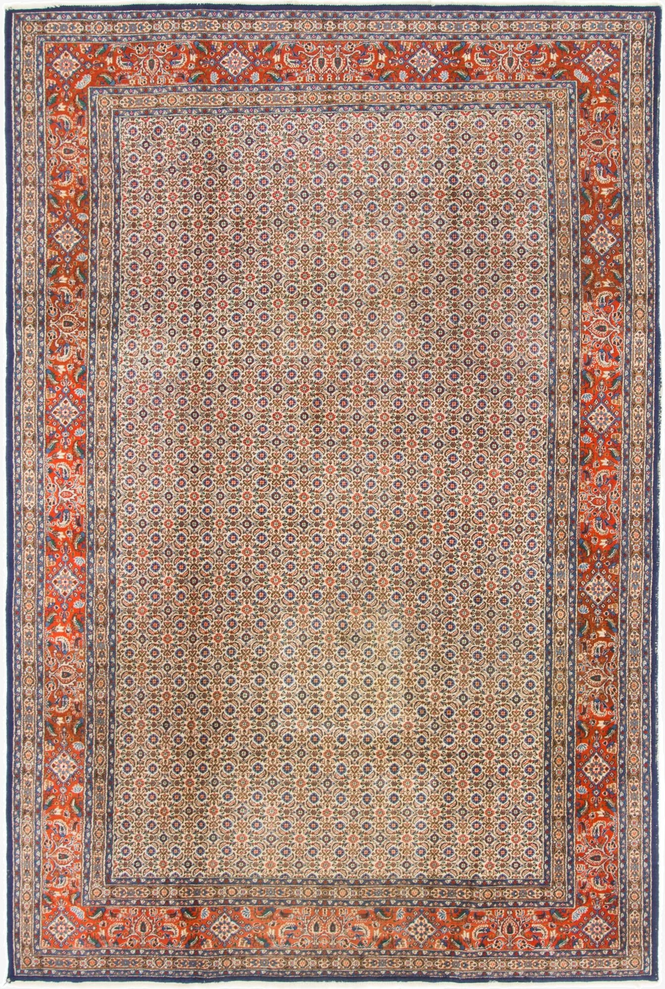 7' x 10' 5  Hand Knotted Mood Persian Wool Rug