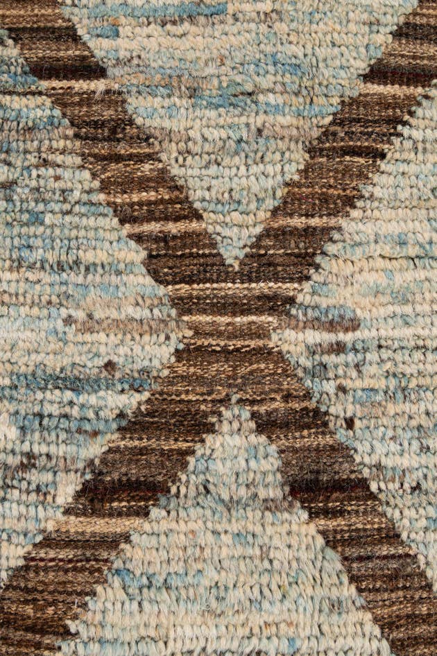 Detail image of 4' 2 x 6' 4 Hand Knotted Moroccan Wool Rug