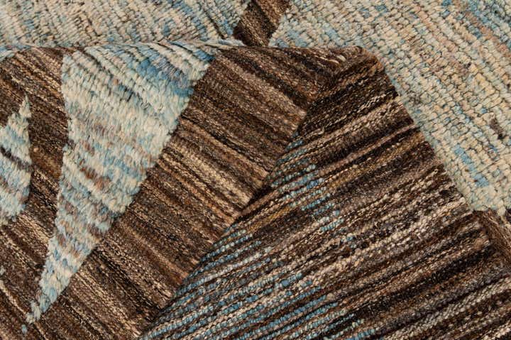 4' 2 x 6' 4 Hand Knotted Moroccan Wool Rug