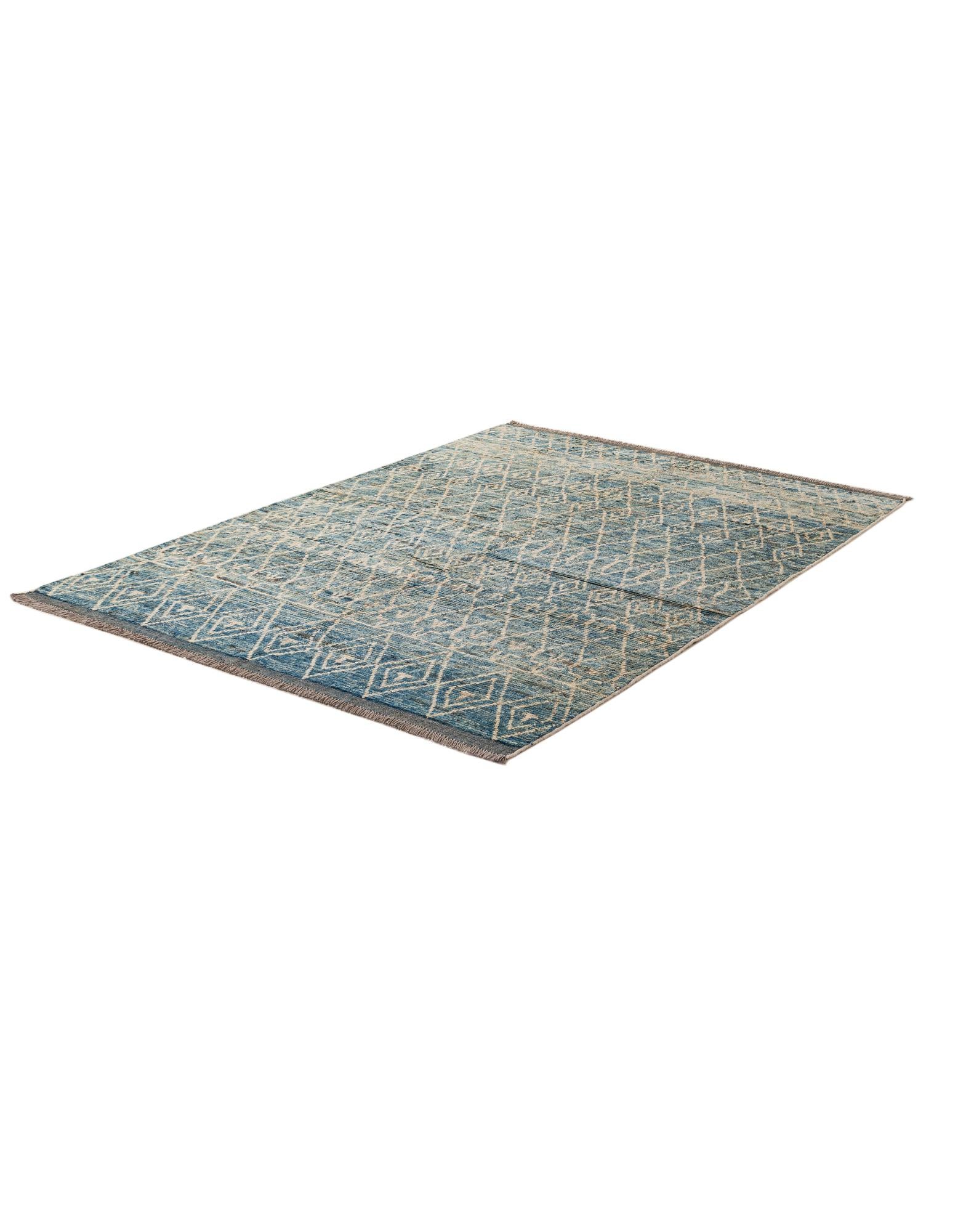 5' 8 x 7' 11 Hand Knotted Moroccan Wool Rug