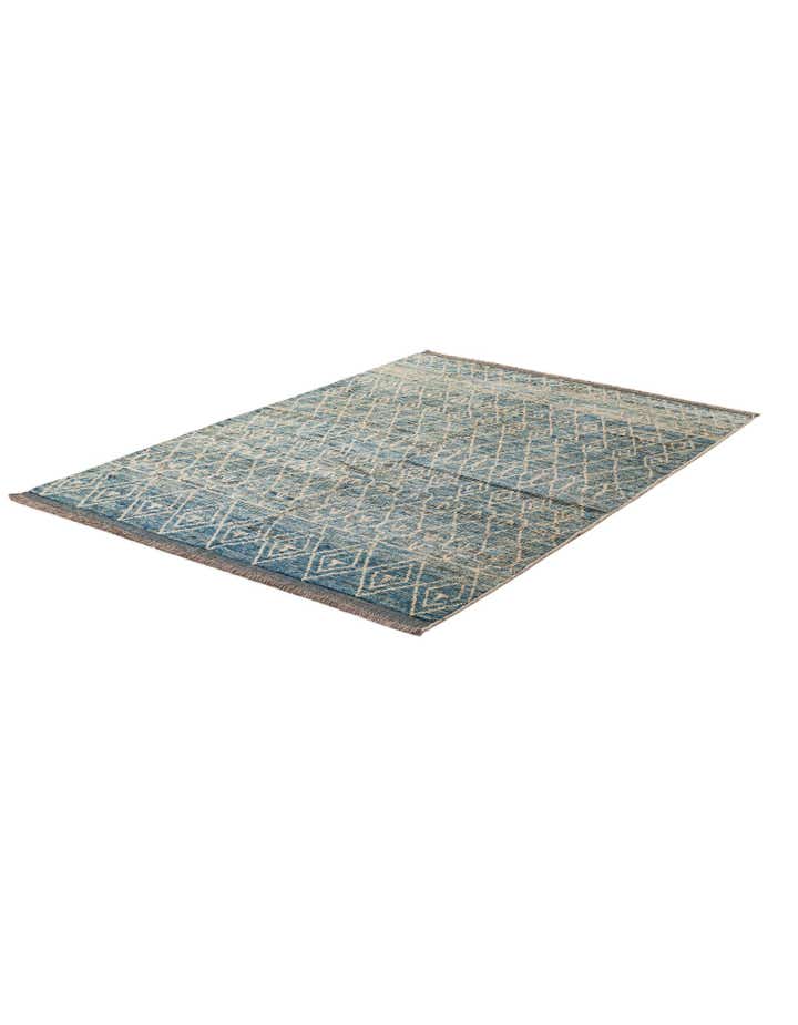 5' 8 x 7' 11 Hand Knotted Moroccan Wool Rug