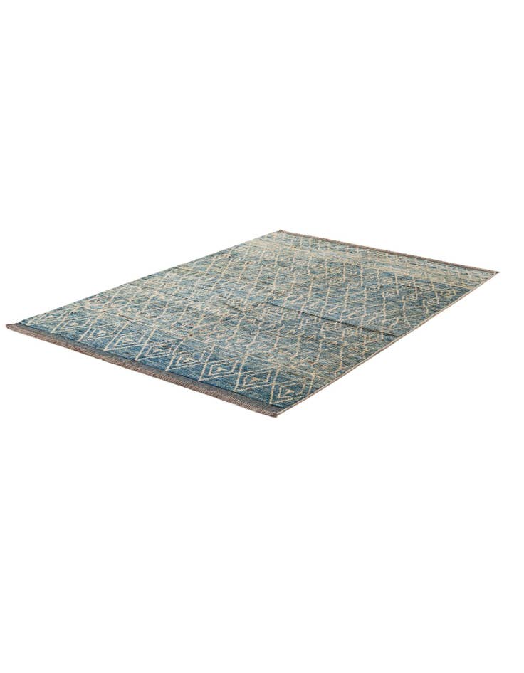 Detail image of 5' 8 x 7' 11 Hand Knotted Moroccan Wool Rug