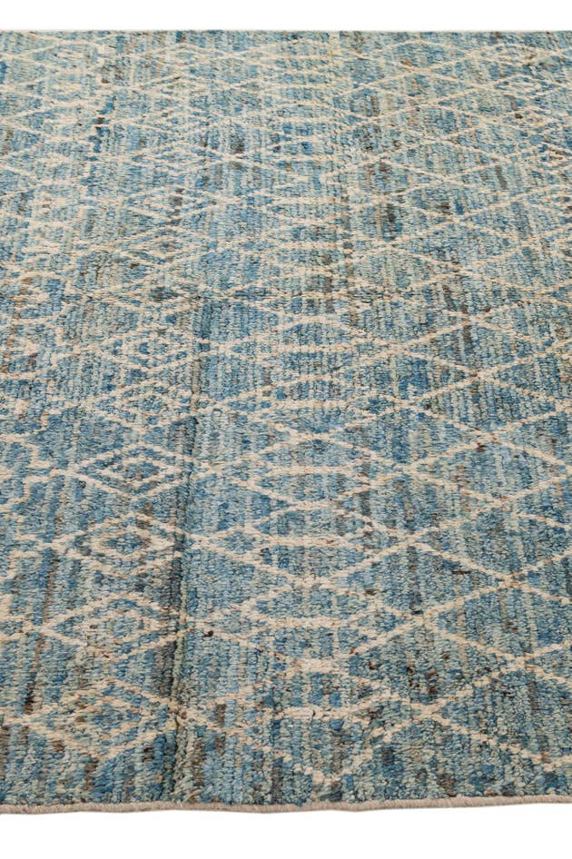 Detail image of 5' 8 x 7' 11 Hand Knotted Moroccan Wool Rug