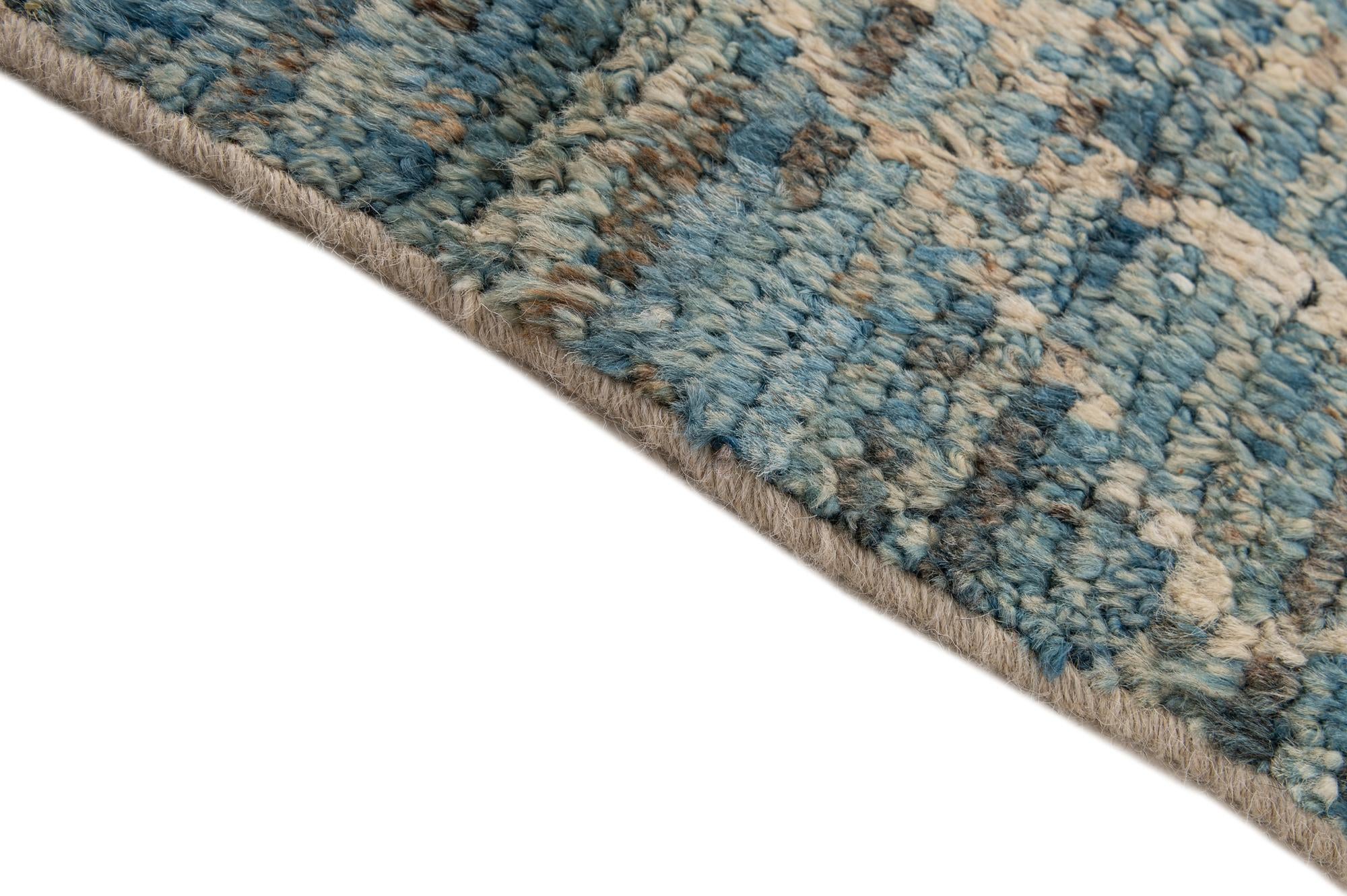 5' 8 x 7' 11 Hand Knotted Moroccan Wool Rug