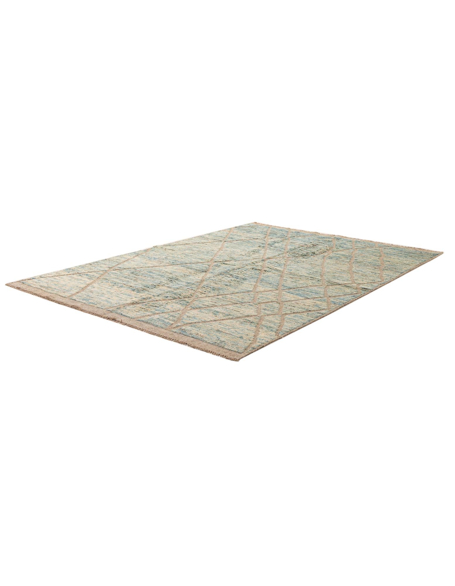 5' 9 x 8' 1 Hand Knotted Moroccan Wool Rug