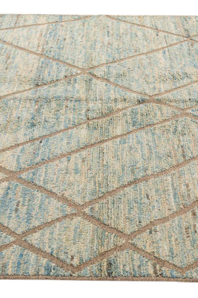 5' 9 x 8' 1 Hand Knotted Moroccan Wool Rug