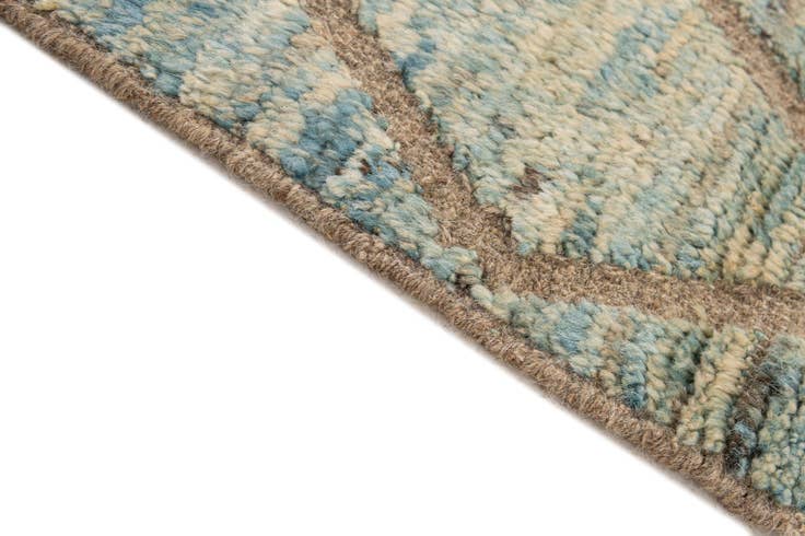 Detail image of 5' 9 x 8' 1 Hand Knotted Moroccan Wool Rug