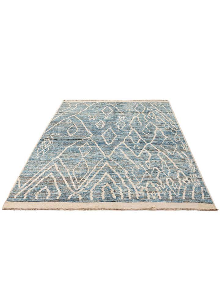 5' 7 x 8' 2 Hand Knotted Moroccan Wool Rug