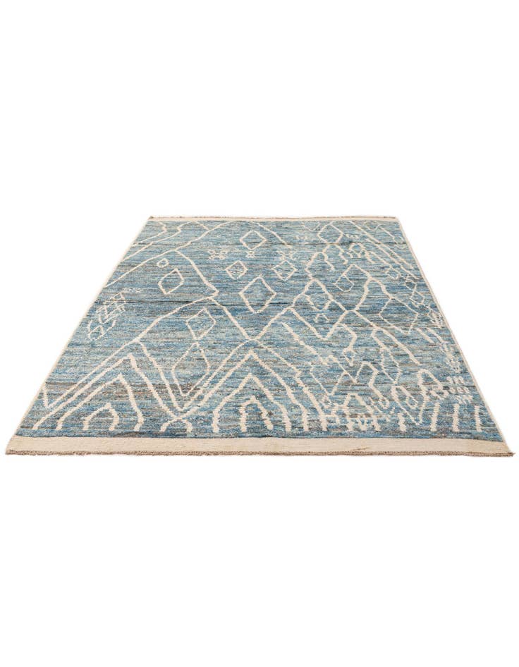Detail image of 5' 7 x 8' 2 Hand Knotted Moroccan Wool Rug