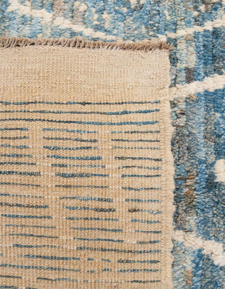 Detail image of 5' 7 x 8' 2  Hand Knotted Moroccan Wool Rug