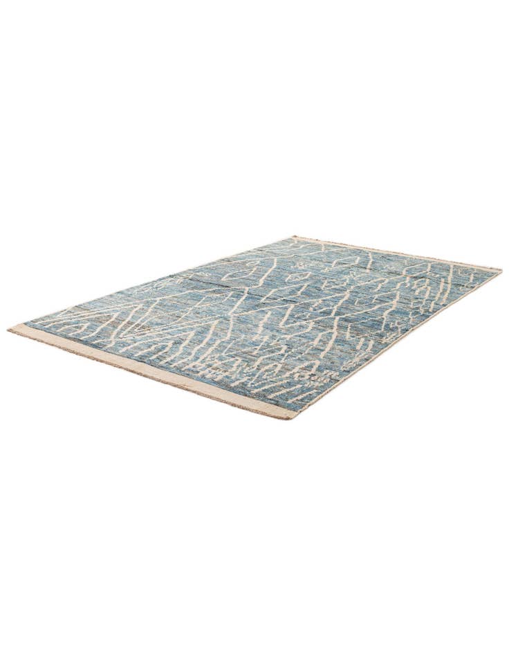 Detail image of 5' 7 x 8' 2 Hand Knotted Moroccan Wool Rug