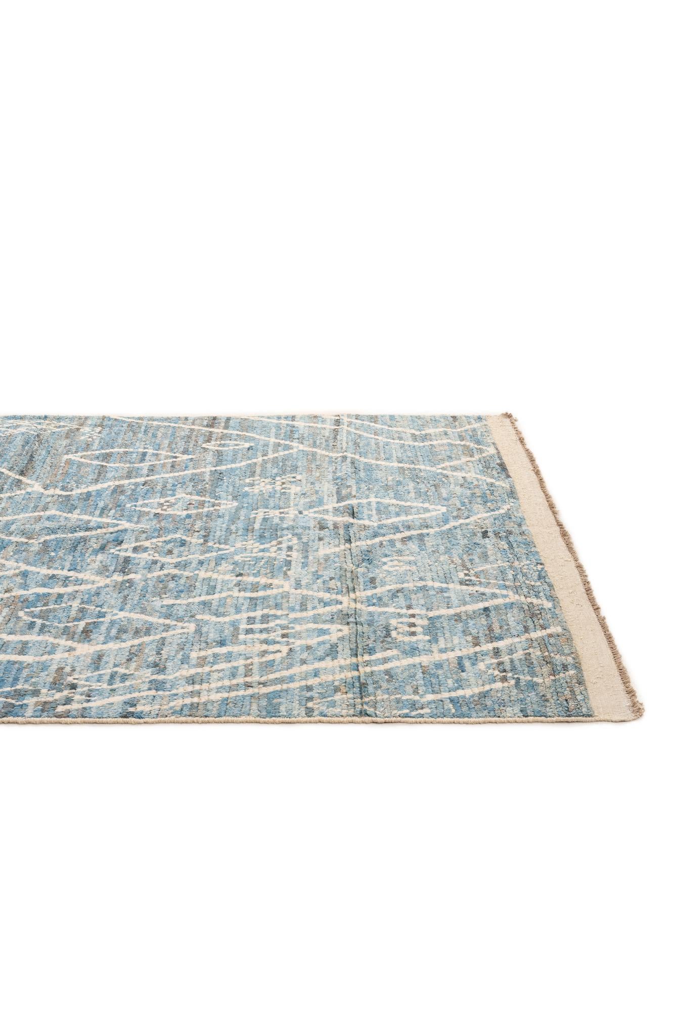 5' 7 x 8' 2 Hand Knotted Moroccan Wool Rug