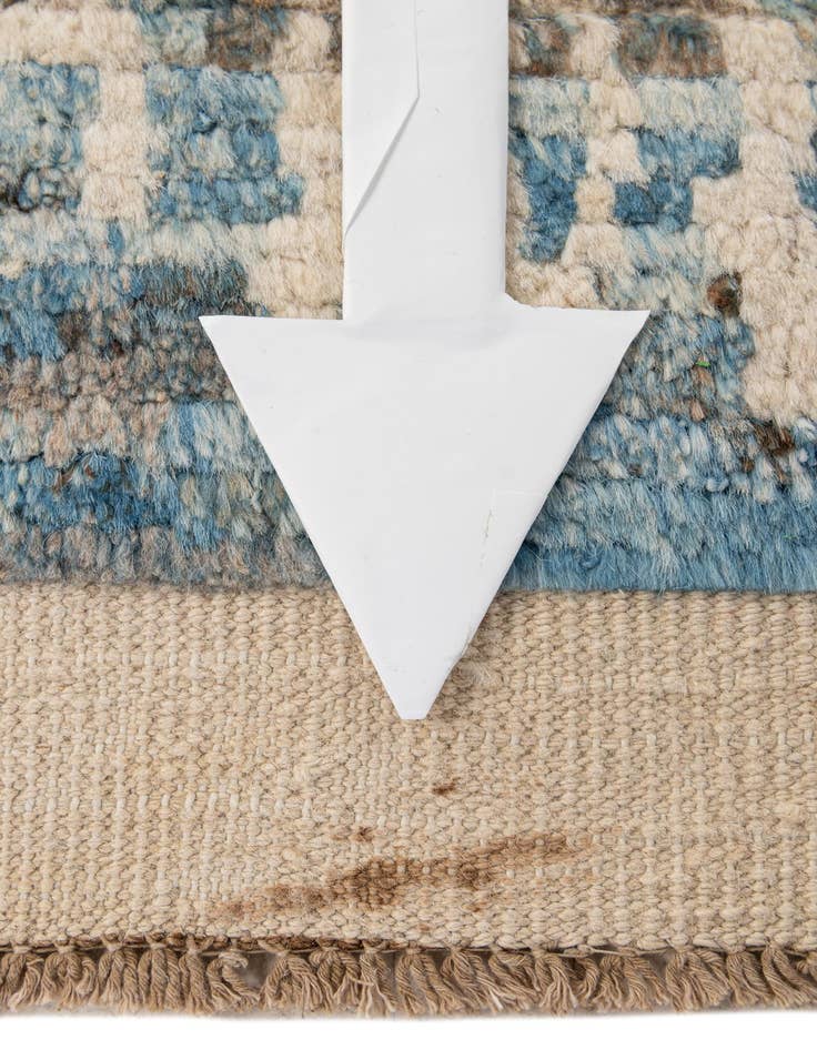 Detail image of 5' 7 x 8' 2  Hand Knotted Moroccan Wool Rug