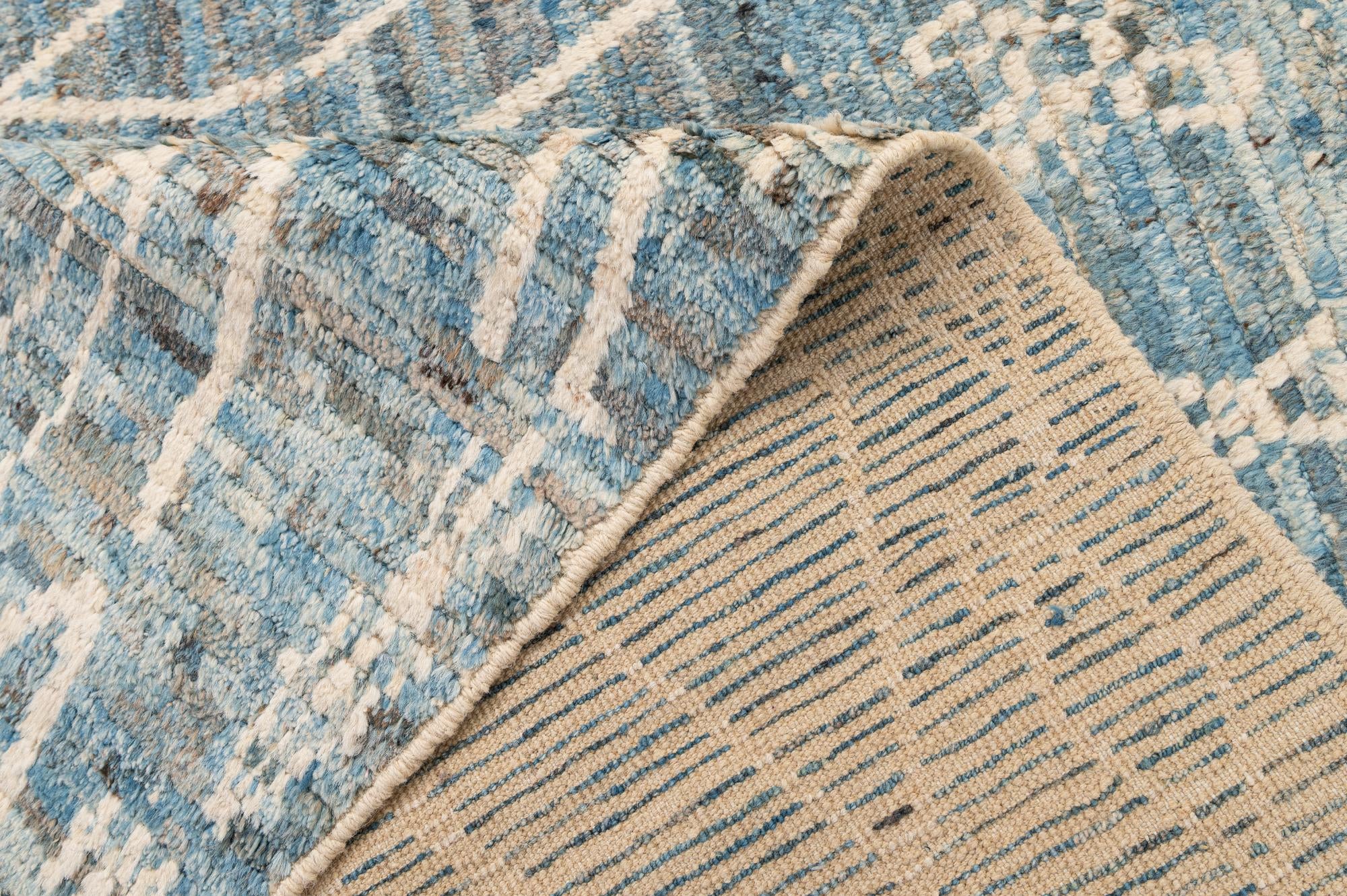 5' 7 x 8' 2 Hand Knotted Moroccan Wool Rug