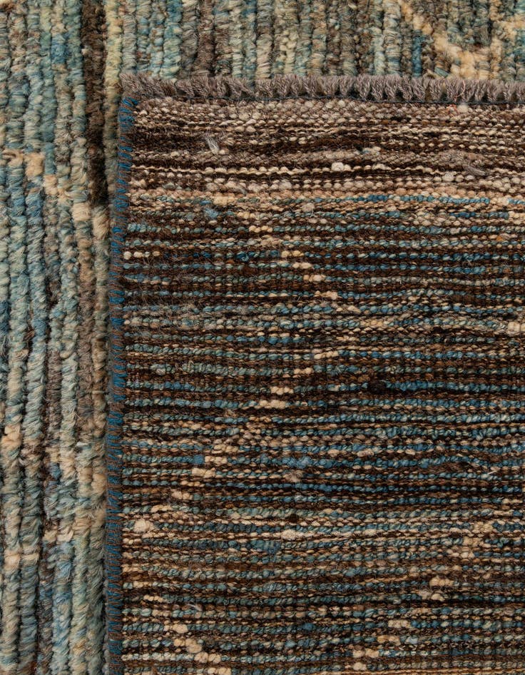 Detail image of 5' 9 x 8' 2  Hand Knotted Moroccan Wool Rug