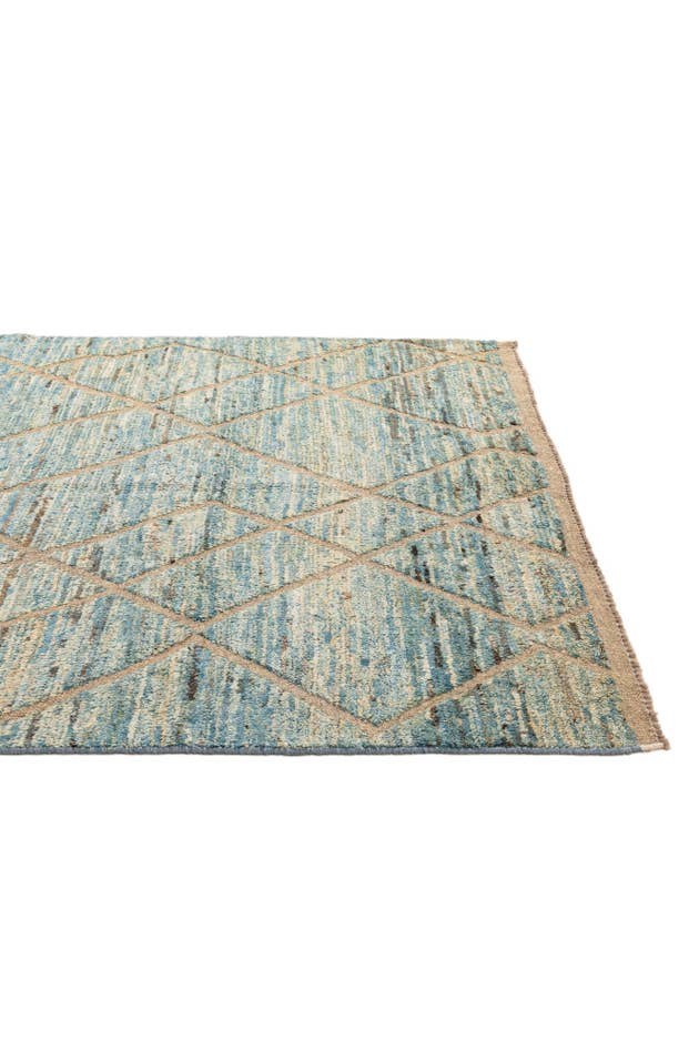 Detail image of 5' 9 x 8' 5 Hand Knotted Moroccan Wool Rug
