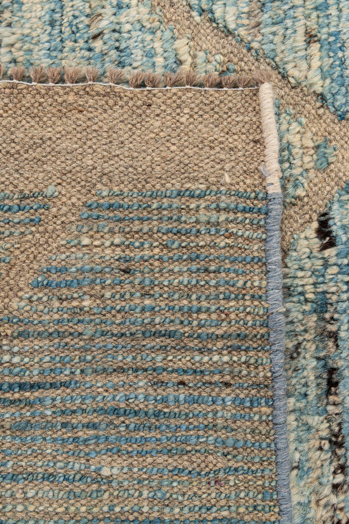 5' 9 x 8' 5 Hand Knotted Moroccan Wool Rug