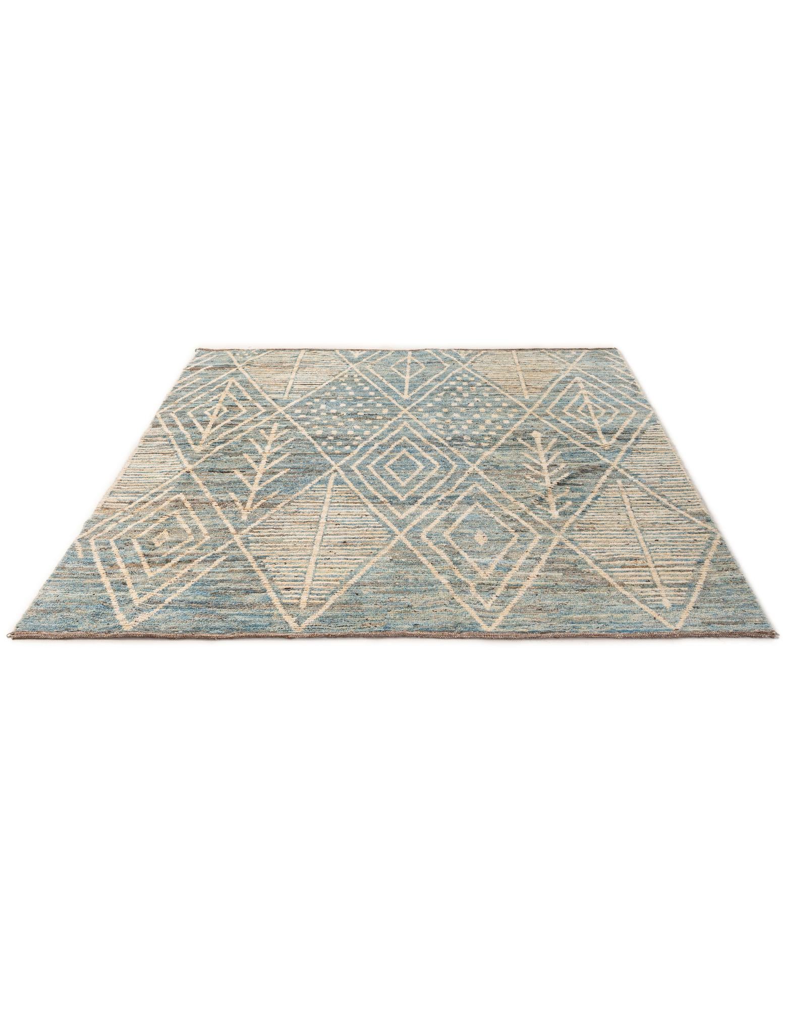 6' x 7' 10 Hand Knotted Moroccan Wool Rug