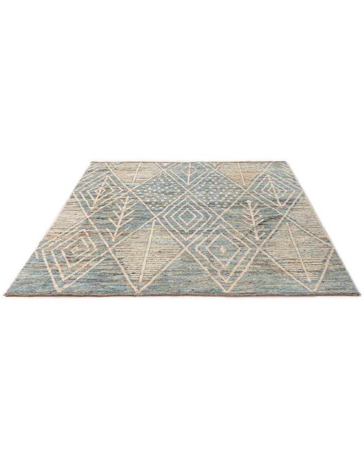 6' x 7' 10 Hand Knotted Moroccan Wool Rug