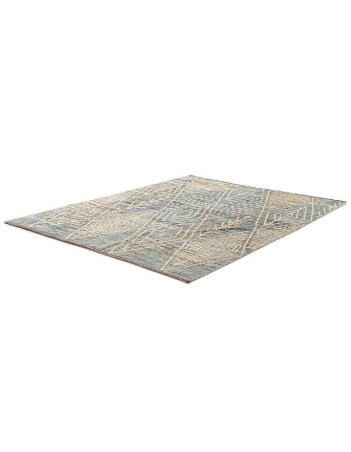 6' x 7' 10 Hand Knotted Moroccan Wool Rug