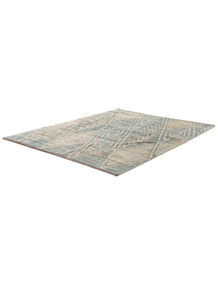 Detail image of 6' x 7' 10 Hand Knotted Moroccan Wool Rug