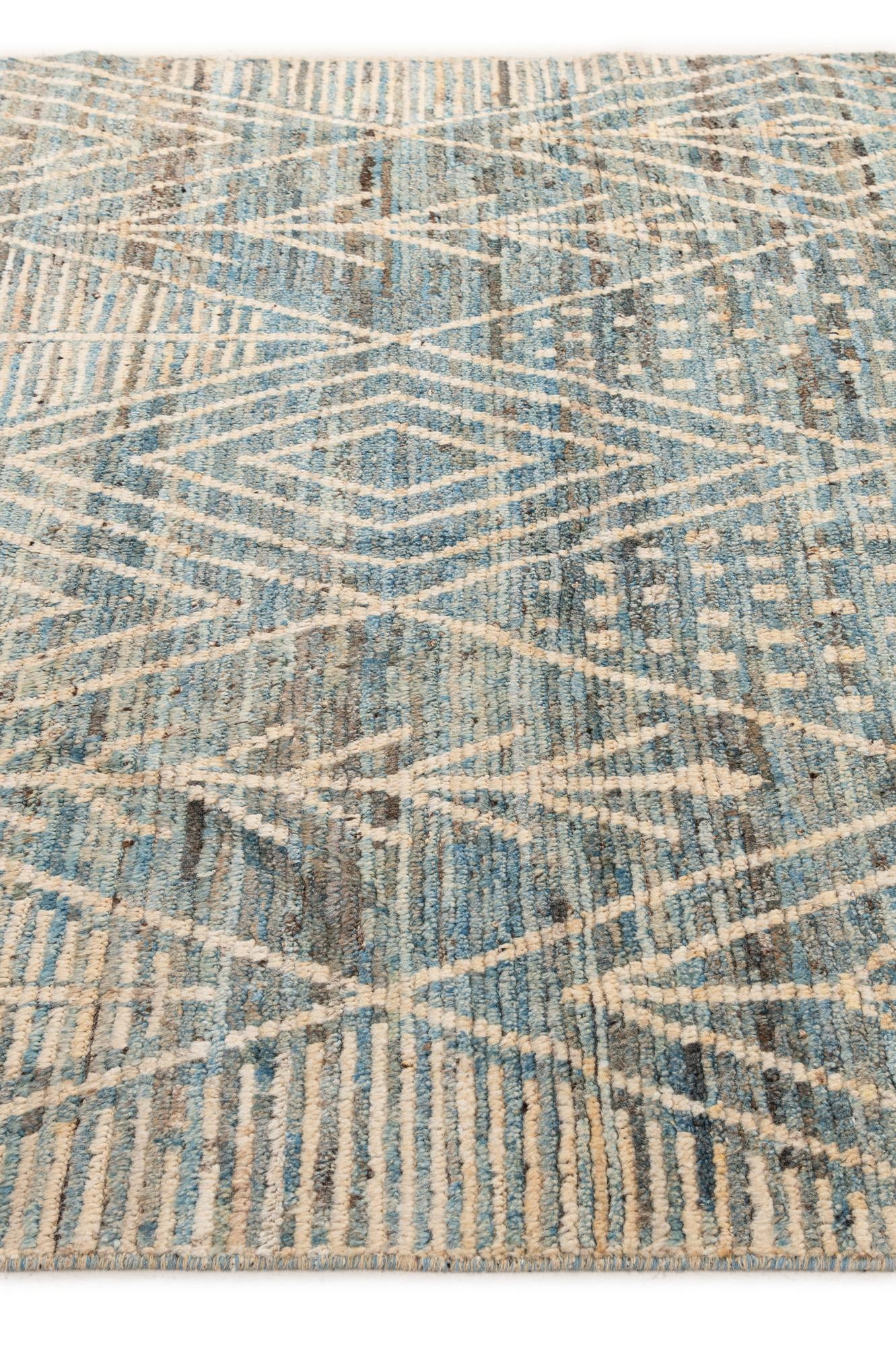 6' x 7' 10 Hand Knotted Moroccan Wool Rug
