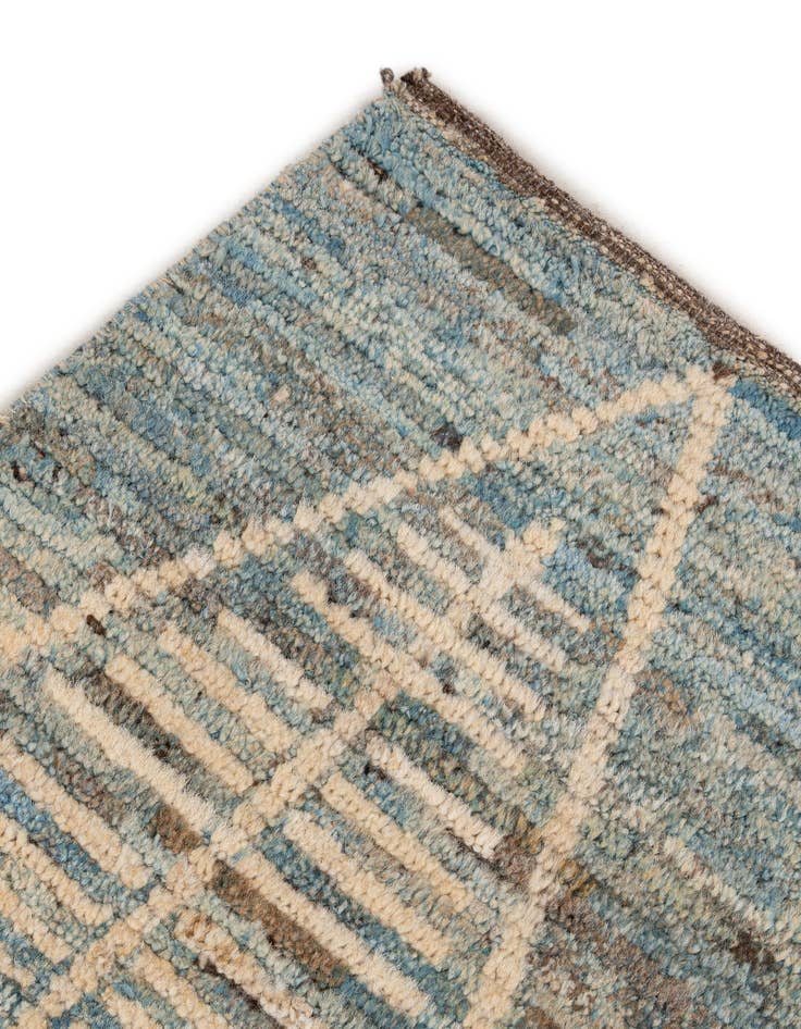 Detail image of 6' x 7' 10  Hand Knotted Moroccan Wool Rug