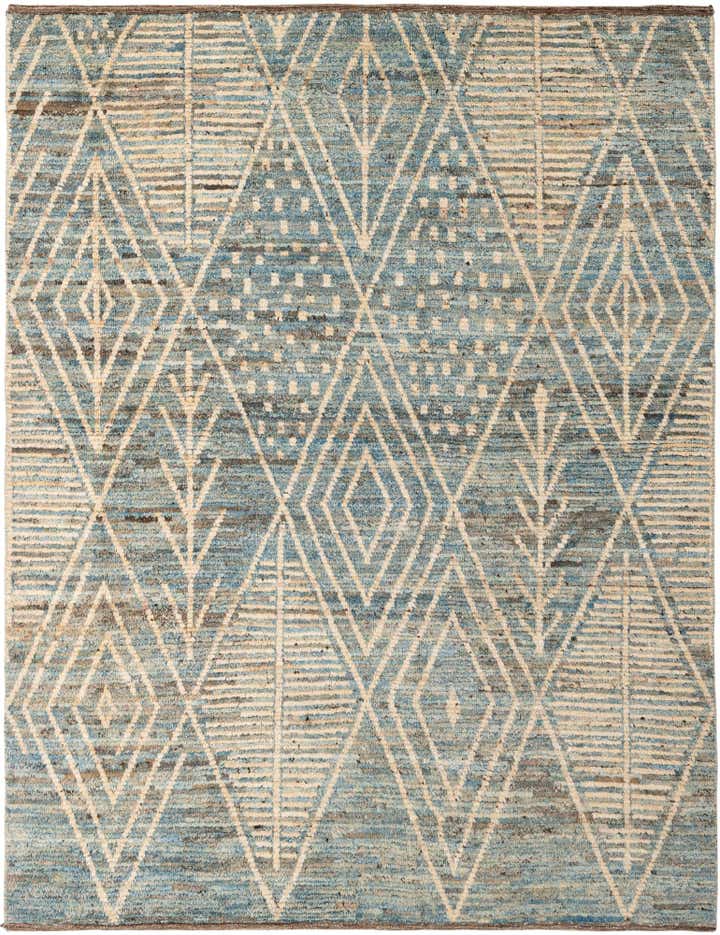 6' x 7' 10 Hand Knotted Moroccan Wool Rug