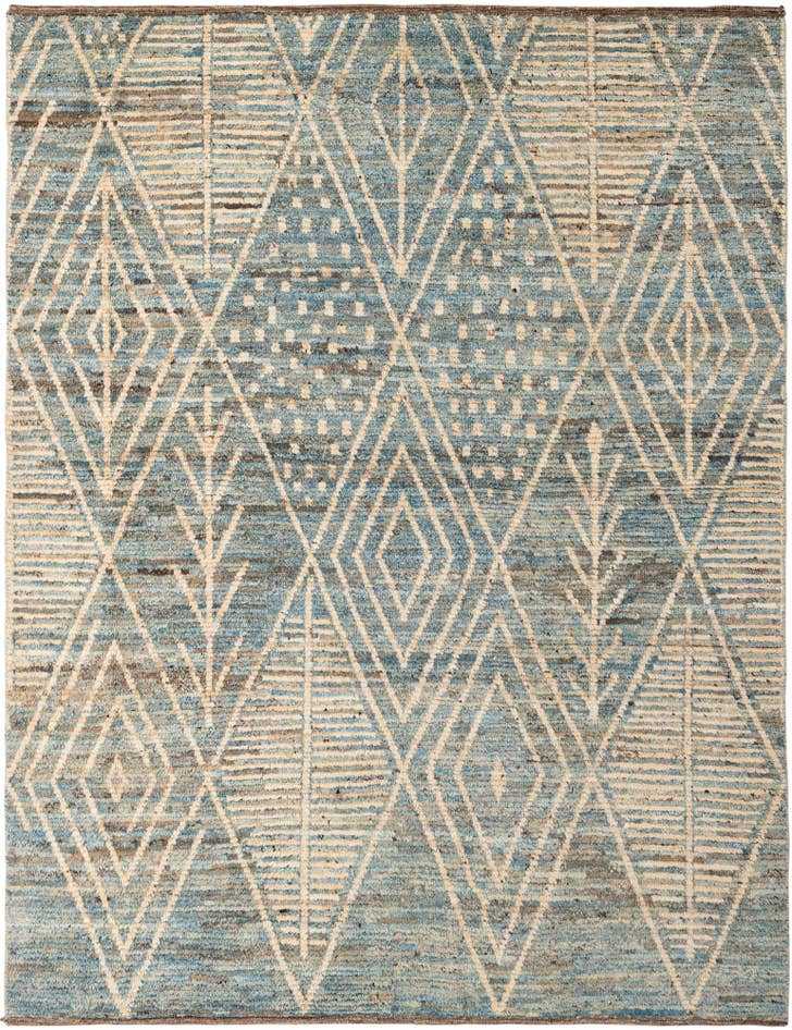 Detail image of 6' x 7' 10 Hand Knotted Moroccan Wool Rug