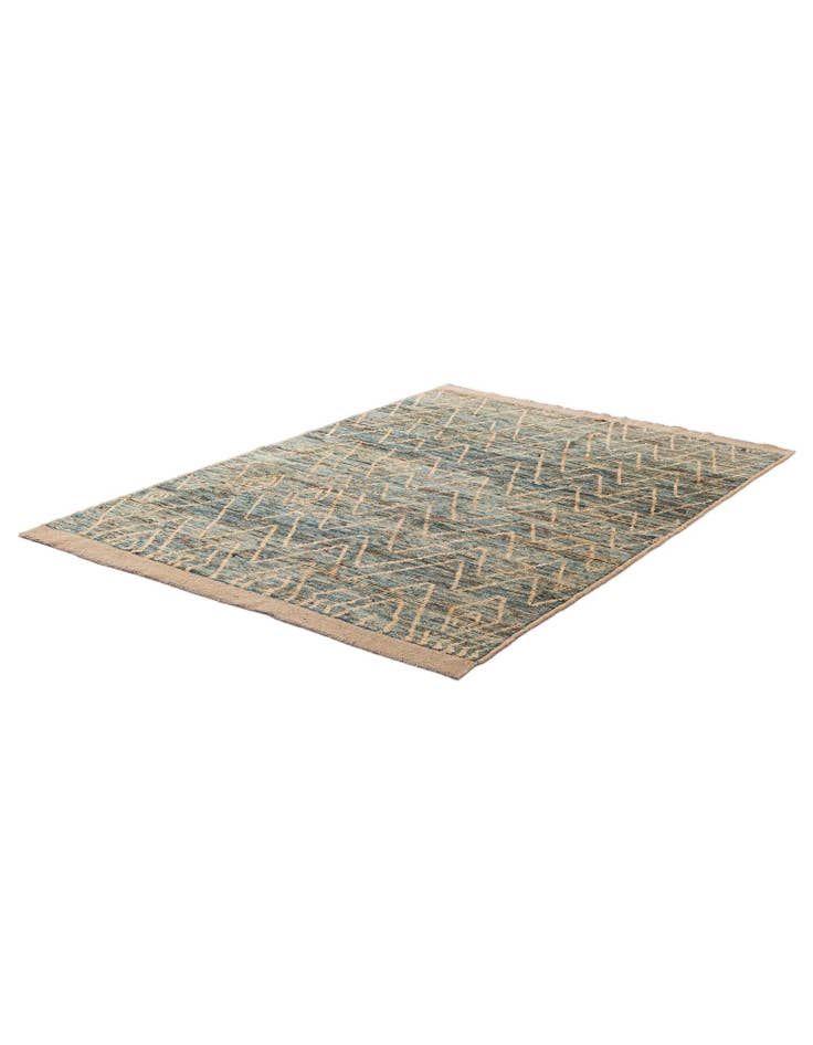 Detail image of 5' 11 x 8' 8 Hand Knotted Moroccan Wool Rug