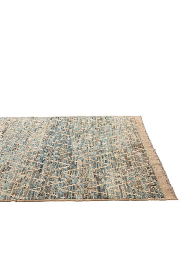 Detail image of 5' 11 x 8' 8 Hand Knotted Moroccan Wool Rug