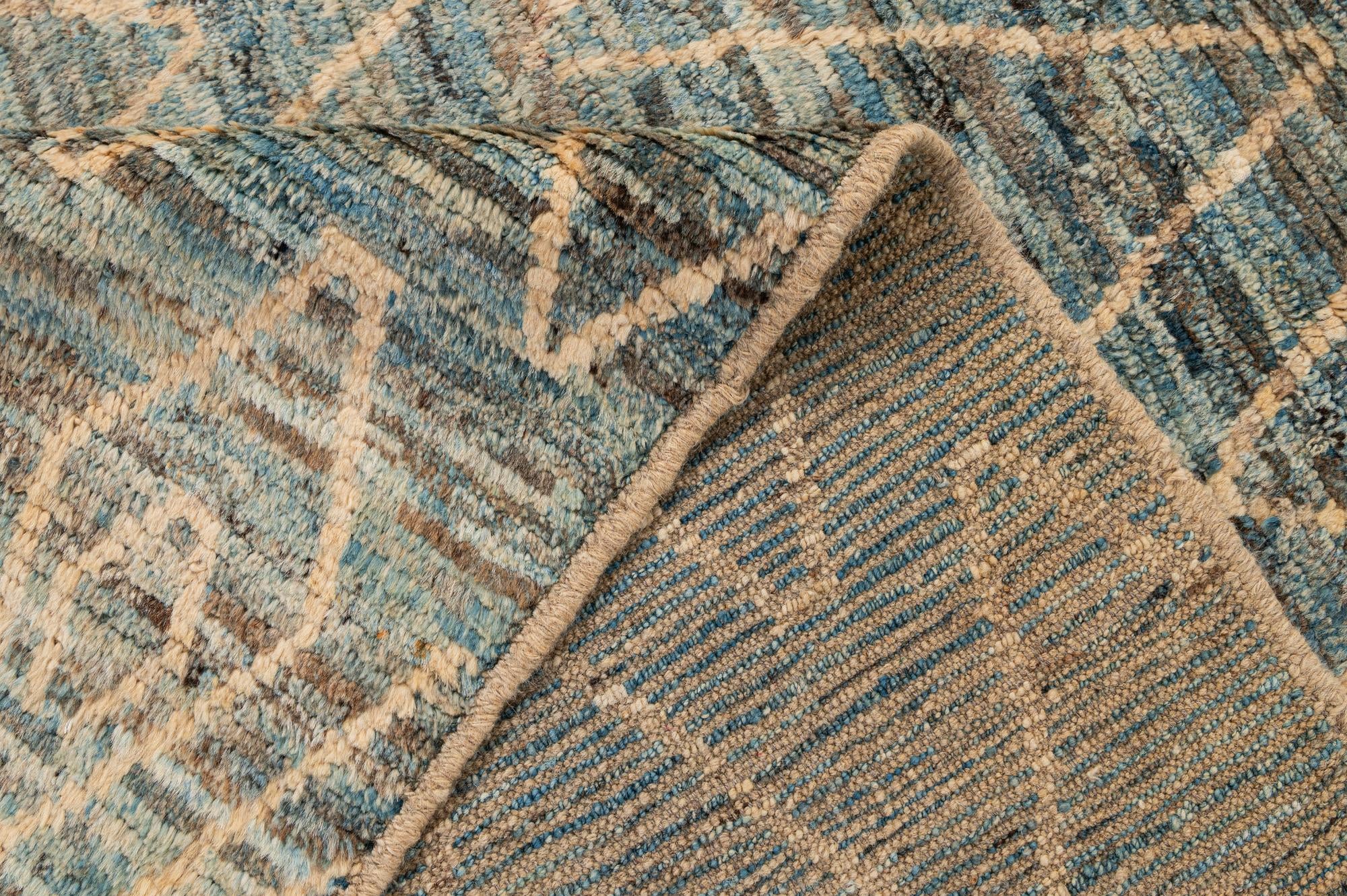 5' 11 x 8' 8 Hand Knotted Moroccan Wool Rug