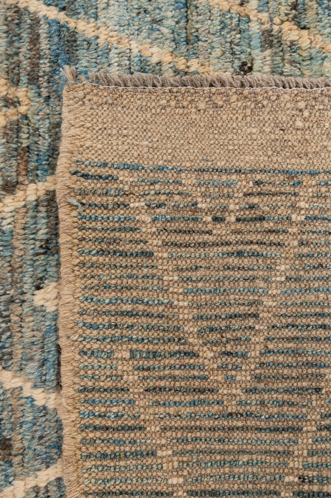 5' 11 x 8' 8 Hand Knotted Moroccan Wool Rug