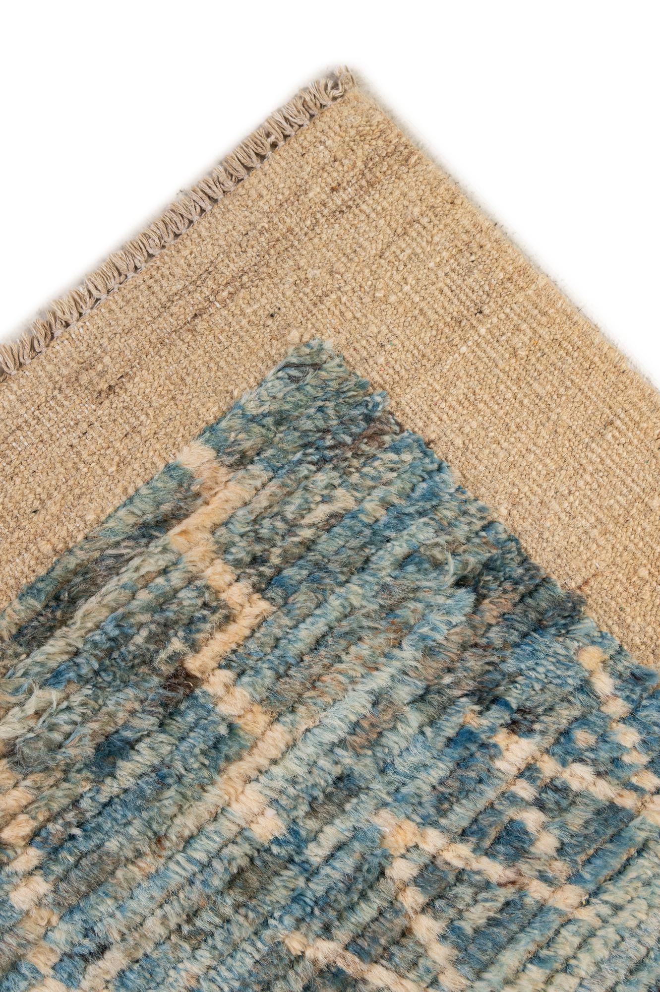 6' x 8' 5 Hand Knotted Moroccan Wool Rug