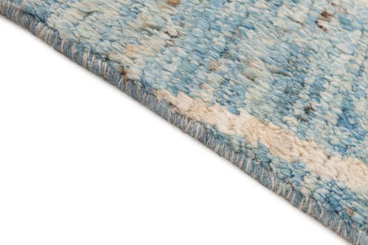 6' x 9' 6 Hand Knotted Moroccan Wool Rug