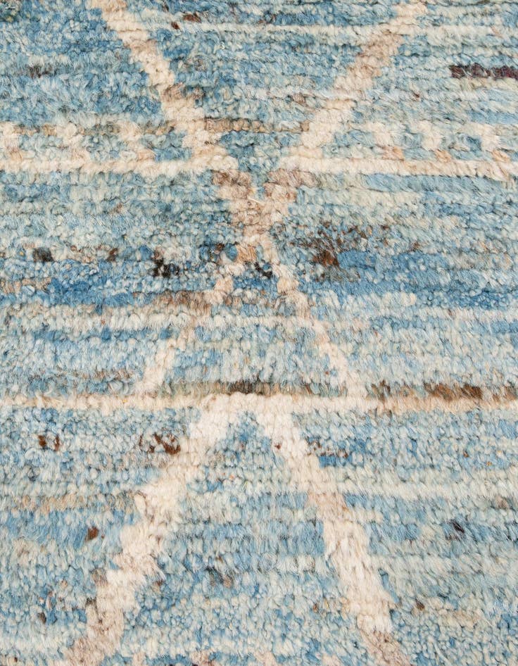 Detail image of 6' x 9' 6  Hand Knotted Moroccan Wool Rug