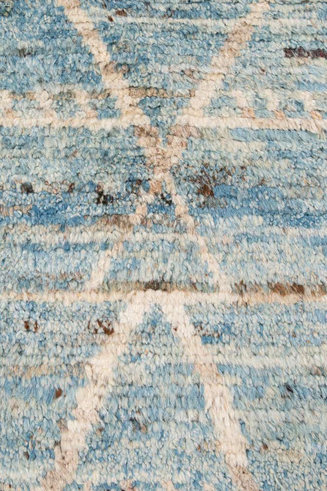 6' x 9' 6 Hand Knotted Moroccan Wool Rug