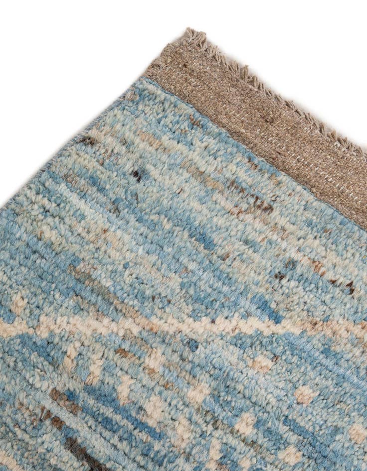 Detail image of 6' x 9' 6  Hand Knotted Moroccan Wool Rug