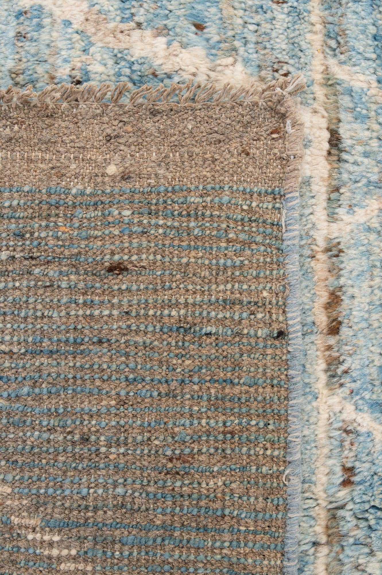 6' x 9' 6 Hand Knotted Moroccan Wool Rug