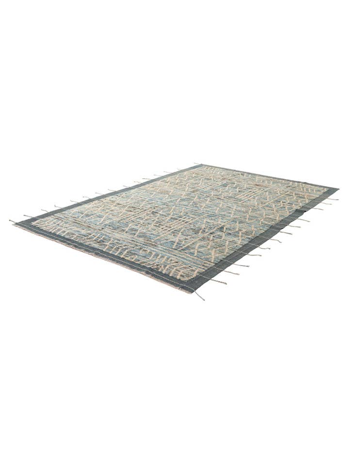 Detail image of 6' 6 x 9' 5  Hand Knotted Moroccan Wool Rug