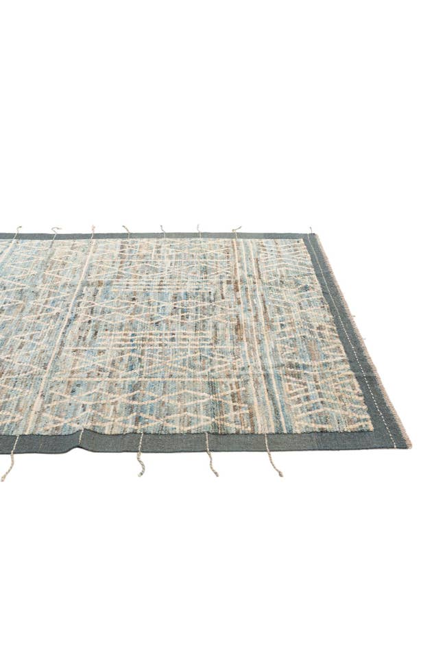 Detail image of 6' 6 x 9' 5 Hand Knotted Moroccan Wool Rug
