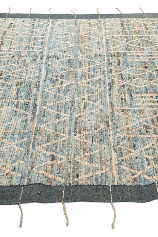 Detail image of 6' 6 x 9' 5 Hand Knotted Moroccan Wool Rug