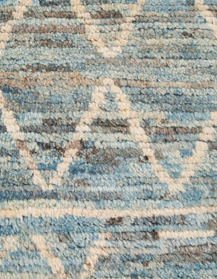 Detail image of 6' 6 x 9' 5  Hand Knotted Moroccan Wool Rug