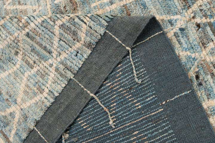 6' 6 x 9' 5 Hand Knotted Moroccan Wool Rug