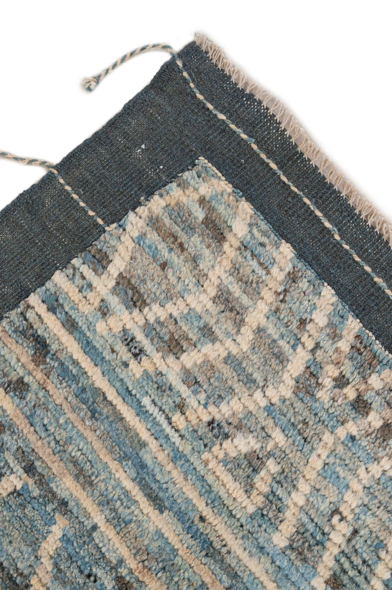 6' 6 x 9' 5 Hand Knotted Moroccan Wool Rug