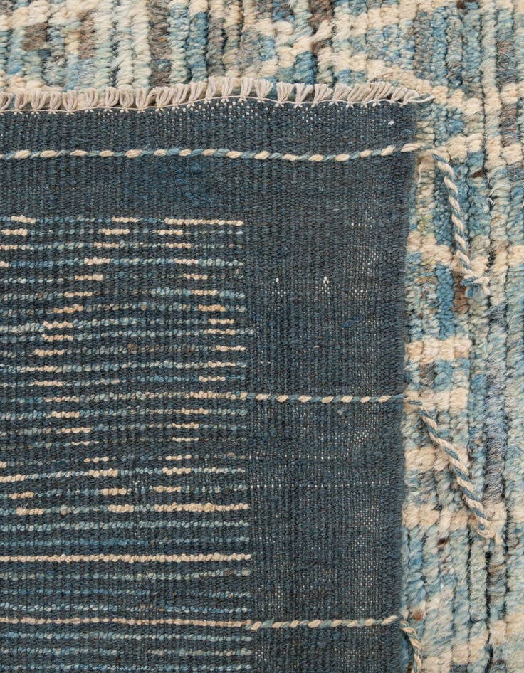 Detail image of 6' 6 x 9' 5  Hand Knotted Moroccan Wool Rug
