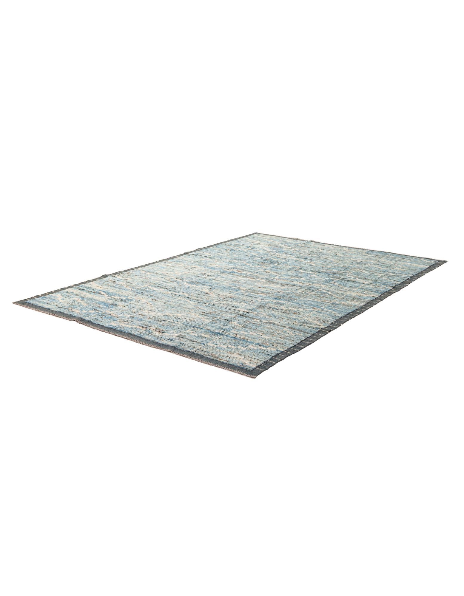 6' 10 x 9' 9 Hand Knotted Moroccan Wool Rug