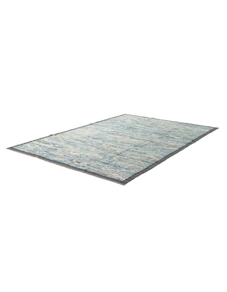 Detail image of 6' 10 x 9' 9 Hand Knotted Moroccan Wool Rug