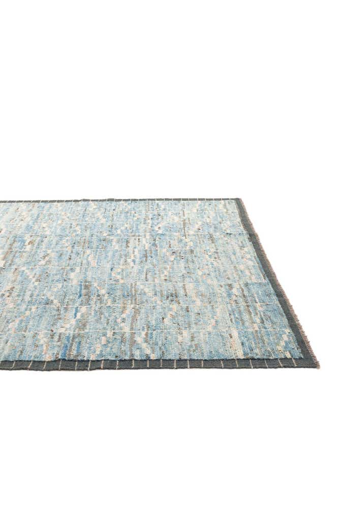 6' 10 x 9' 9 Hand Knotted Moroccan Wool Rug